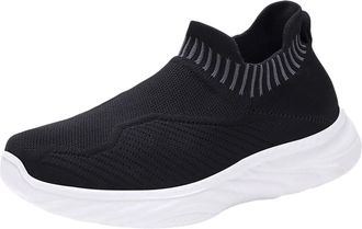 Generic Ladies Running Trainers Orthopedic Gym Trainers Womens Casual Shoes Spring Summer and Autumn Thick Socks Shoes Breathable Comfortable and Lightweight 