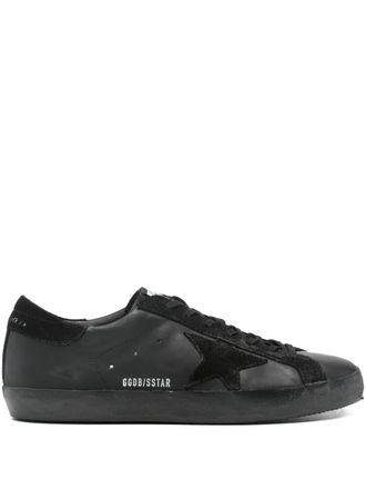 Golden Goose Super-Star sneakers - men - Cotton/Buffalo Leather/Suede/Rubber - 41 - Black