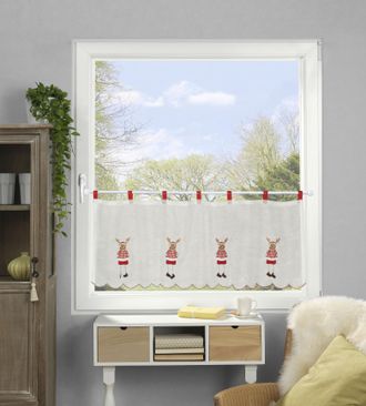 Home Wohnideen Scheibengardine »RUDOLF« Schlaufen 1 Stk. tlg. HxB: 45x120