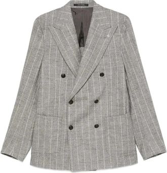 Tagliatore Double-Breasted Jacket - Heren - Blazers - Grijs - 2XL - Jassen