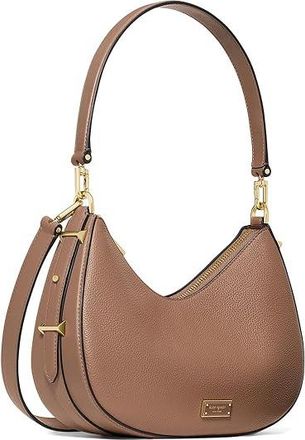 Kate Spade New York Liv Pebbled Leather Convertible Shoulder Tote Womens Handbags Warm Acorn