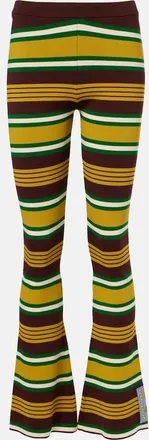 Alemais Al&eacute;mais Clover knitted striped flared pants