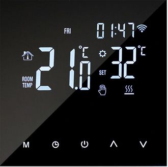 OEM Termostato Inteligente Wifi Para Calefacci&oacute;n, Controlador Digital De Temperatura, Control Por Tel&eacute;fono M&oacute;vil, Pantalla T&aacute;ctil Lcd, Programable Semanal