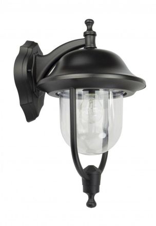 OEM Applique Esterna R&eacute;tro Nera 1 Luce E27 Ip43 Su-ma Prince