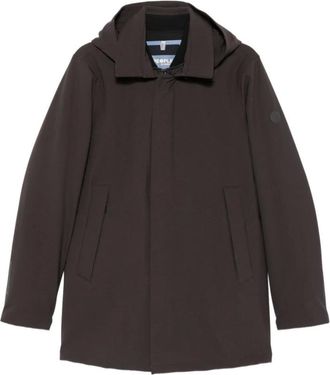 People of Shibuya Hachiko Pm981 Parka met capuchon - Heren - Mantels - Bruin - Maat: XL Zijde