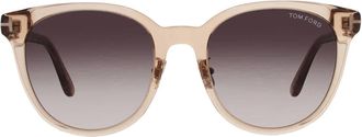 Tom Ford Gradient Smoke Round Ladies Sunglasses FT1133-K 45B 55