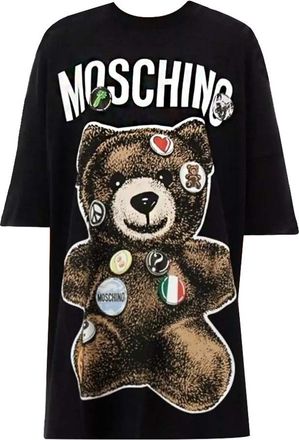 Moschino T-Shirt Dress Orsetto Pins