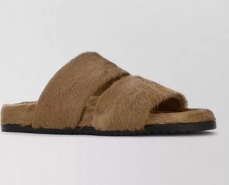 Dolce & Gabbana dg calf hair casual open slippers