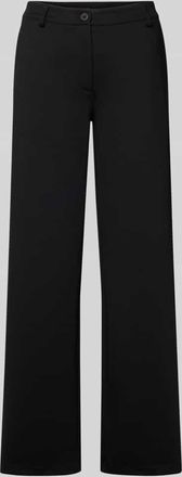 Freequent Hose mit weitem Bein und Knopfverschluss Modell Nanni in Black, Größe XXL