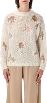 Fabiana Filippi Mohair Open Knit Sweater Ivory
