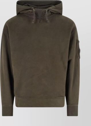 C.P. Company hooded long sleeve sweatshirt with arm pocket