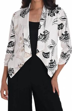 Frank Lyman Design Linen Jacket In Beige