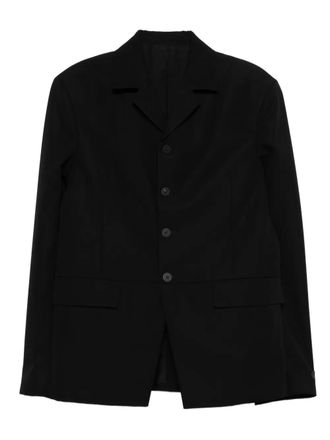 Jacquemus Kraagloze blazer met knopen - Zwart