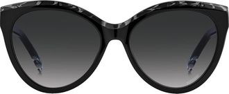 Missoni 57mm Gradient Cat Eye Sunglasses in Grey Black Horn/Grey Shaded at Nordstrom Rack