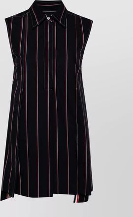 Thom Browne mini chemise large à rayures rwb