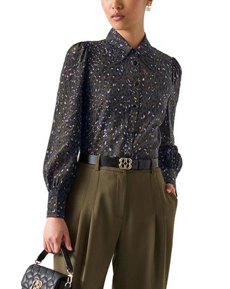 L.k. Bennett LK Bennett Sonya Woven Silk Top