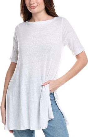 Eileen Fisher Bateau Neck Linen Tunic