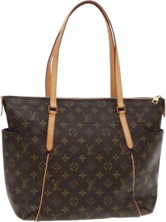 Louis Vuitton Pre-owned Tote Bags, female, Brown, Size: ONE SIZE Pre-owned Vintage Canvas Tote Bag