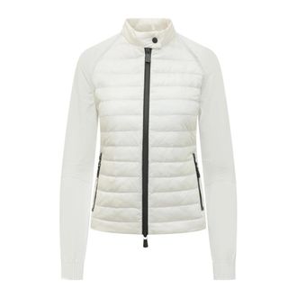 Moncler Light Jackets, female, White, Size: XS Cardigan Tricot