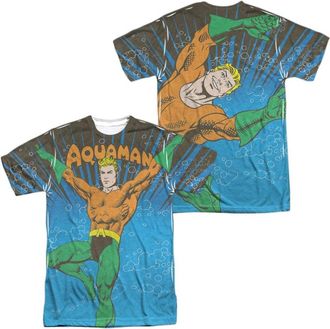 Gildan DC Comics Underwater Sub (Front/Back Print) Short Sleeve Adult Poly Crew Tee / T-Shirt