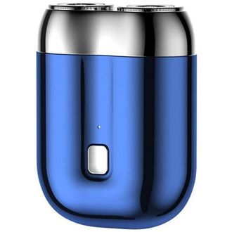 OEM Mini Afeitadora El&eacute;ctrica Port&aacute;til Para Hombre, Recargable Por Usb, Azul - Crezuo