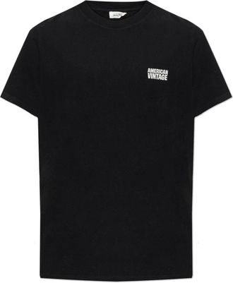 American Vintage Ykobow T-shirt - Heren - T-shirts - Zwart - M - Katoen - Tops