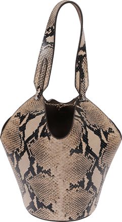 Khaite Lotus-Inspired Mini Tote with Dual-Material Design