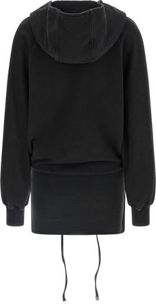 The Attico Womens Black Cotton Short Dress