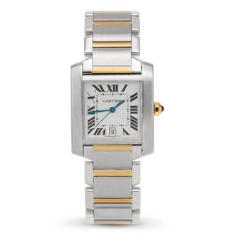 Cartier Pre-owned Cartier Tank Franaise Quartz White Dial Ladies Watch 2302