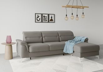 Sit&more Ecksofa &raquo;Sinatra L-Form&laquo; mit Recamiere, optinal mit Kopfteilverstellung und Armteilfunktion