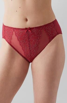 Wacoal Retro Chic High Cut Briefs in Regina Red at Nordstrom Rack, Size Xx-Large