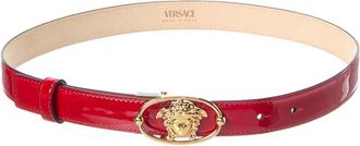 Versace Medusa Patent Belt
