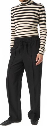 Soaked In Luxury Slbea Wide Leg Regular Fit Trousers In Black