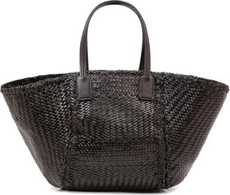 Dragon Diffusion Teresa Geweven Leren Tote - Dames - Shoppers - Zwart - ONE Size - Leer - Tassen