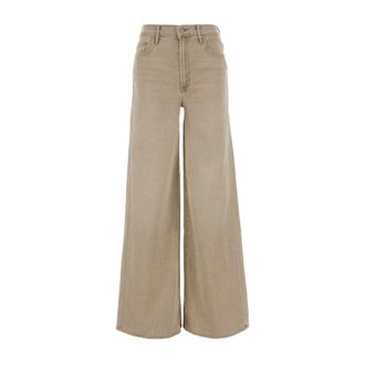 Mother Wide Jeans, female, Beige, Size: W29 Wide-Leg Jeans