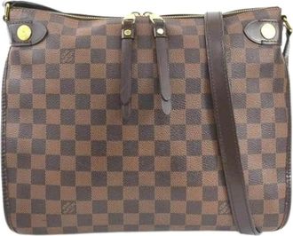 Louis Vuitton Pre-owned Cross Body Bags, female, Brown, Size: ONE SIZE Pre-owned Canvas Cross Body Bag