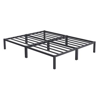 ML Design Cama de estructura metalica 160x200cm antracita dormitorio matrimonial
