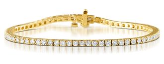 The Diamond Store Chloe Lab Diamond Tennis Bracelet 3.00ct H/Si Set in 9K Gold