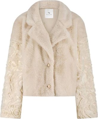 Nukus Nukus, Dames, Jassen, Beige, Maat: 2XL