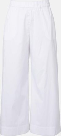 Max Mara Pece cropped cotton-blend wide-leg pants