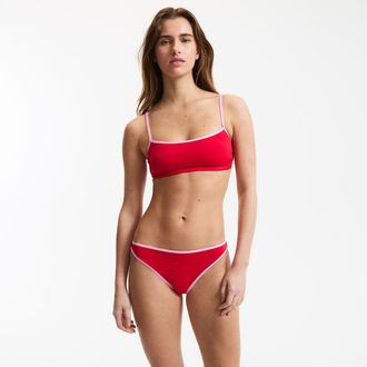 La Redoute Collections Bikinislip, slip, contrasterende biezen