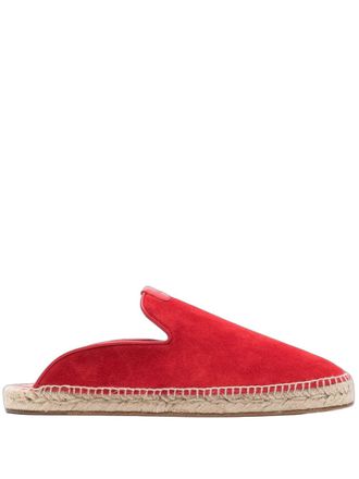 Lanvin Suede Espadrille Flat - Red