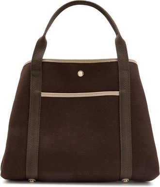 Rue de Verneuil Travers&eacute;e M Pocket Wool Tote bag - Chocolate - One Size