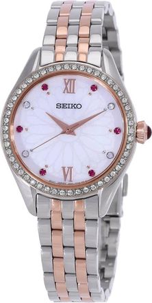 Seiko Quartz Mother of Pearl Dial Ladies Watch SUR542