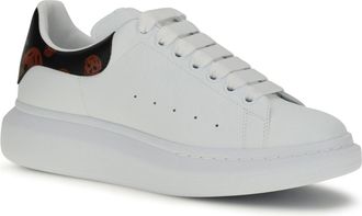 Alexander McQueen Mens Oversize Sneakers White-Black-Red White/black/red