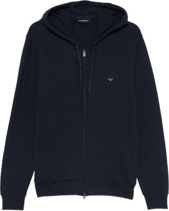 Emporio Armani zip-up hoodie - Blue