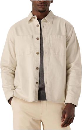 Selected Beige Twill Overshirt voor Mannen - Heren - Casual Overhemden - Beige - XL - Overhemden