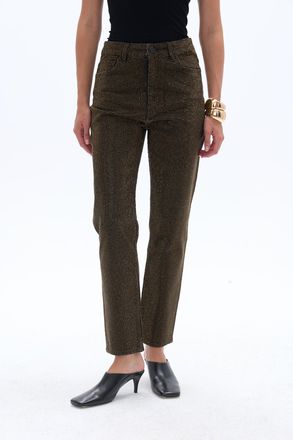 Nocturne Stone Embroidered Mom Fit Jeans