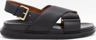 Marni Sandals Blacks And Greys-Donna