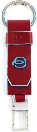 Piquadro Mens Keychain Red Leather Accessories Keychains